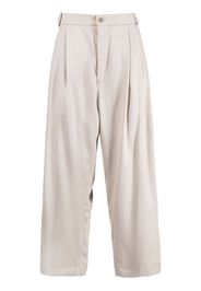 Hed Mayner pleated straight-leg trousers - Grigio