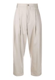 Hed Mayner high-waisted cropped trousers - Toni neutri