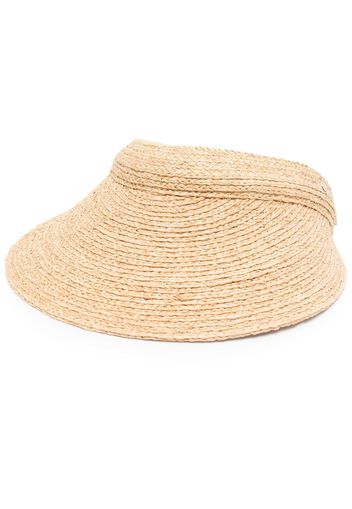 Helen Kaminski interwoven raffia visor - Toni neutri