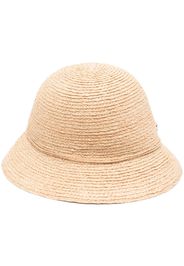 Helen Kaminski bow-detailing raffia sun hat - Toni neutri