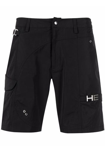 HELIOT EMIL logo-lettered cargo shorts - Nero