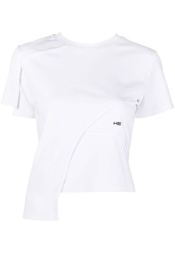 HELIOT EMIL T-shirt con ricamo - Bianco