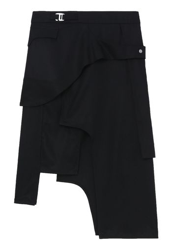 HELIOT EMIL asymmetric high-waisted skirt - Nero