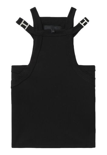 HELIOT EMIL Zephyr ribbed tank top - Nero