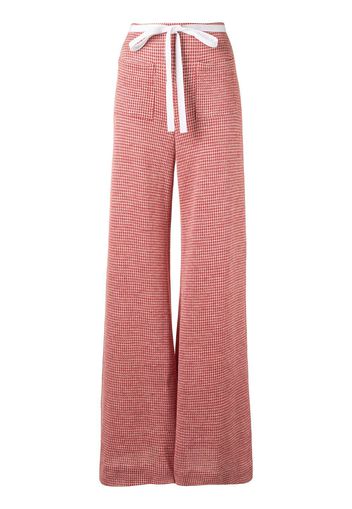 Hellessy Pantaloni Luc in pied-de-poule - Rosso