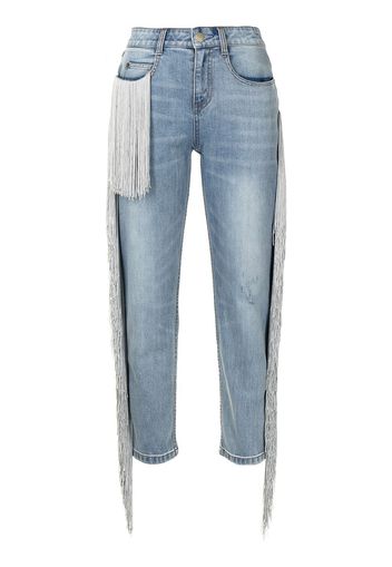 Hellessy Jeans con frange Beau - Blu