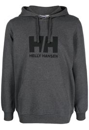 Helly Hansen logo-print organic-cotton hoodie - Grigio