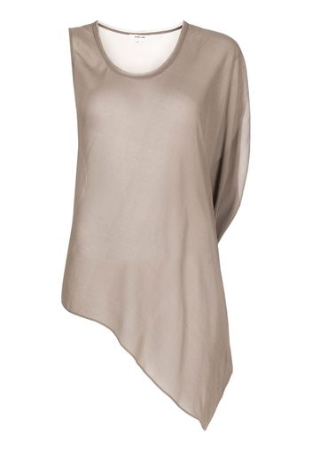 Helmut Lang Pre-Owned Blusa asimmetrica 2010 - Marrone