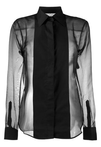 sheer tux shirt