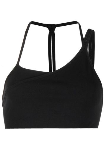 asymmetrical tank-top bra