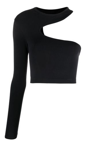 Helmut Lang cut-out seamless top - Nero