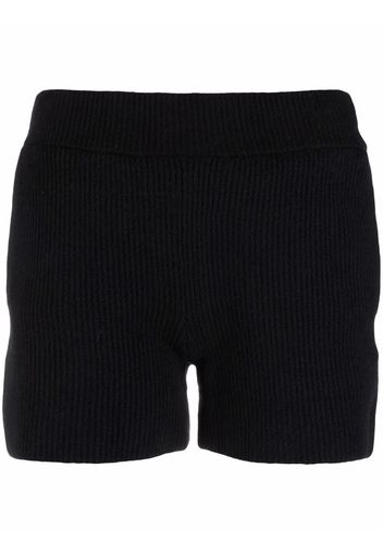 Helmut Lang rib-knit shorts - Nero