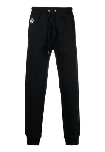 Helmut Lang logo-print drawstring track pants - Nero