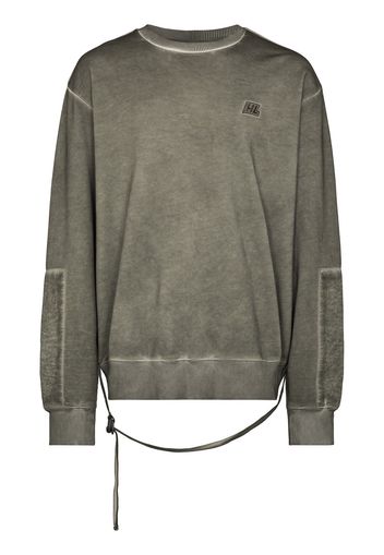 Helmut Lang HLMT WASHED MILITARY CRW SWT GRN - Verde