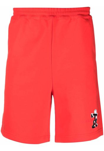 Helmut Lang Figure logo-print shorts - Rosso