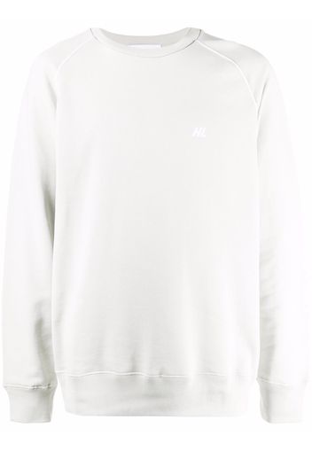 Helmut Lang chest logo-print sweatshirt - Grigio