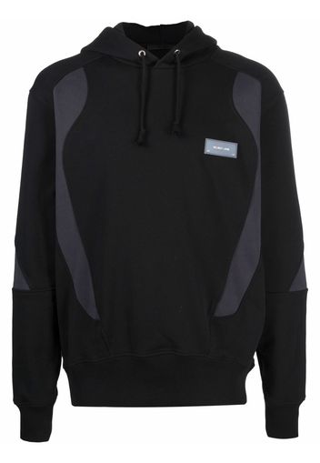 Helmut Lang logo-patch hoodie - Nero