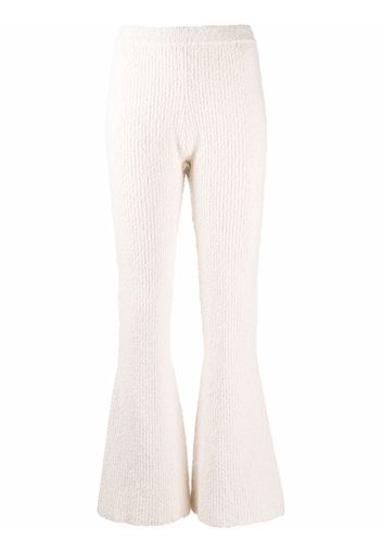 Helmut Lang flared knitted trousers - Toni neutri