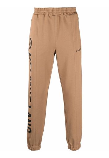 Helmut Lang Pantaloni sportivi con stampa - Marrone