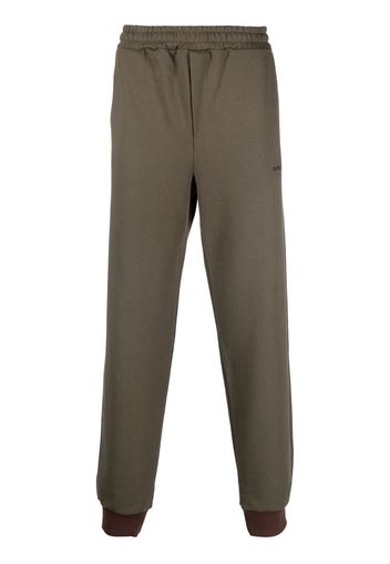 Helmut Lang logo-print track pants - Verde