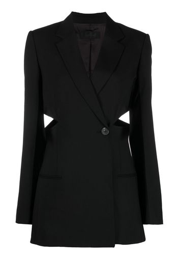 Helmut Lang Blazer con dettaglio cut-out - Nero