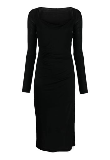 Helmut Lang Scala open-back midi-dress - Nero