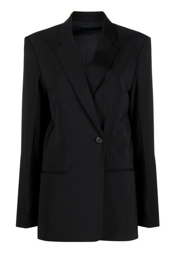 Helmut Lang double-breasted boxy blazer - Nero