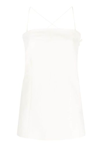 Helmut Lang Slip zip-up square-neck tank top - Toni neutri