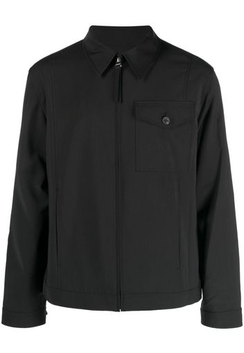 Helmut Lang zip-up tailored shirt jacket - Nero