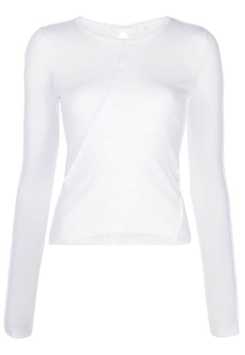 Helmut Lang T-shirt Twisted - Bianco