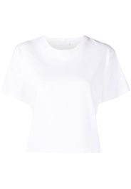 Helmut Lang cropped embossed-logo T-shirt - Bianco