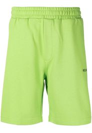 Helmut Lang Shorts sportivi con stampa - Verde