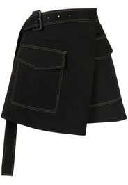 Helmut Lang wrap-design mini-skirt - Nero