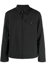 Helmut Lang zip-up tailored shirt jacket - Nero