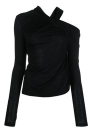 Helmut Lang Blusa con spalle scoperte - Nero