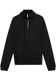 Helmut Lang drawstring stand-up collar sweatshirt - Nero
