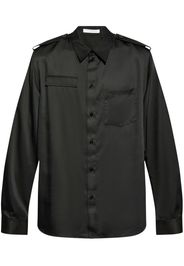 Helmut Lang epaulette-detail multi-pocket shirt - Nero