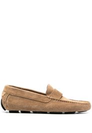 Henderson Baracco segmented-sole suede loafers - Toni neutri