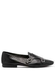 Henderson Baracco buckle detail leather slippers - Nero