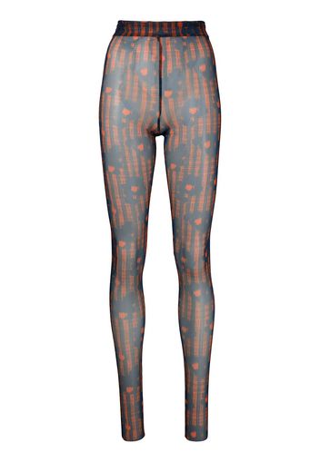 Henrik Vibskov Leggings Pollen con stampa - Blu