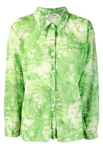 Henrik Vibskov Camicia plissettata - Verde