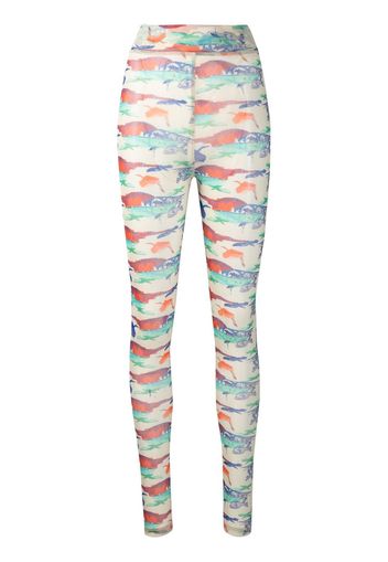 Henrik Vibskov Leggings con stampa - Toni neutri