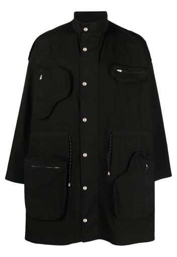 Henrik Vibskov Cappotto monopetto Field - Nero