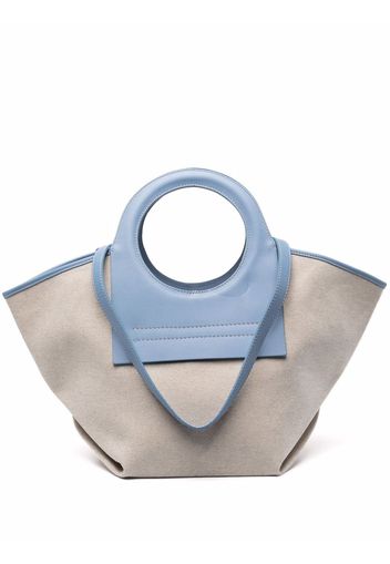 Hereu Cala leather-trimmed tote - Toni neutri