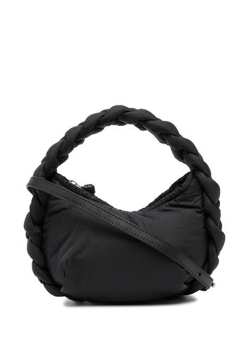 Hereu mini Espiga braided-handle tote bag - Nero