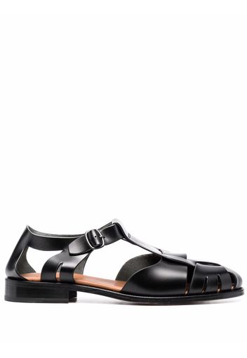 Hereu Fisherman leather sandals - Nero