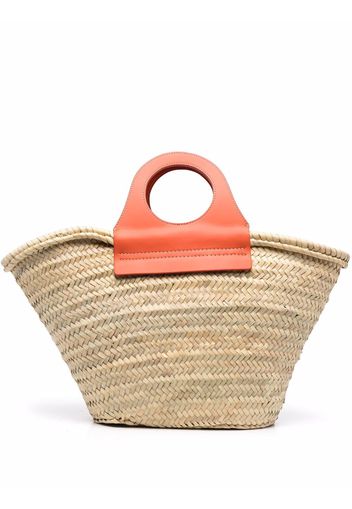 Hereu Cabas straw tote bag - Toni neutri