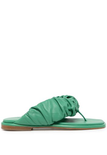 Hereu ruched thong sandals - Verde