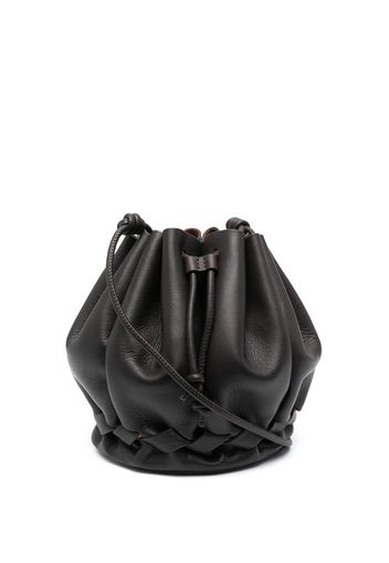 HEREU Molina leather bucket bag - Marrone