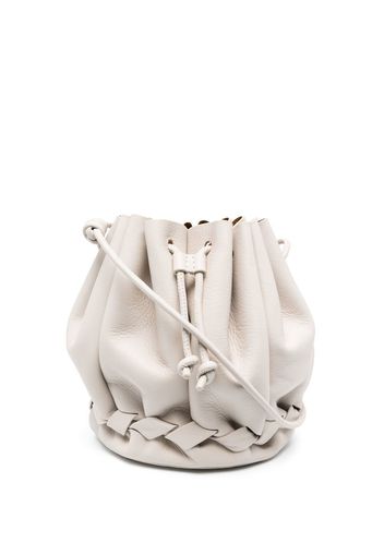 HEREU Molina pleated tote bag - Toni neutri